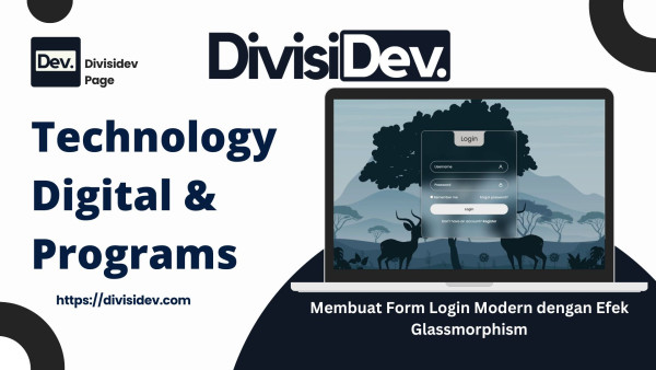 Cara Membuat Form Login Modern dengan Efek Glassmorphism (HTML & CSS) &ndash; Tutorial Lengkap